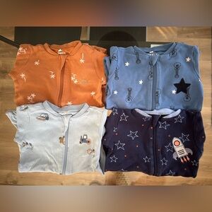 Bundle of Pekkle Baby Sleepers - 6M